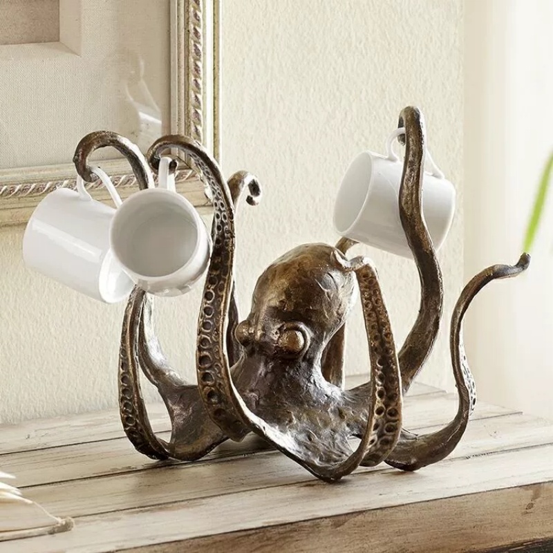 Aquarium Decor - قطعة واحدة حامل أكواب على شكل