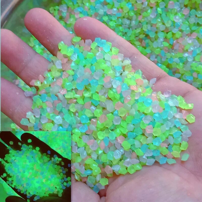 Fish Tank Gravel - حصى رمال مضيئة في الظلام ،