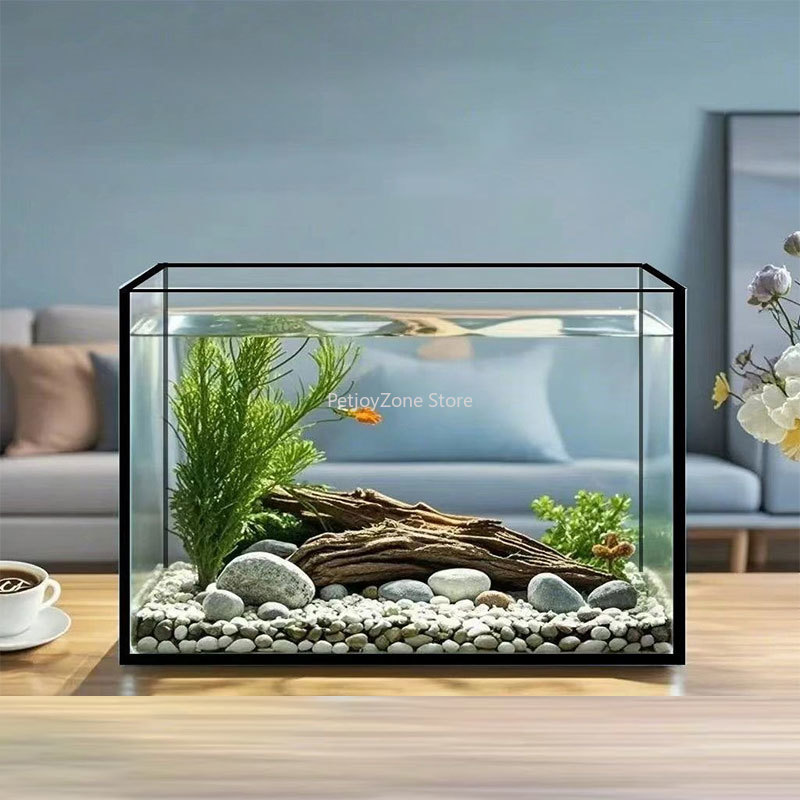 Aquarium Fish Keeping - حوض سمك زجاجي كبير مستطيل الشكل
