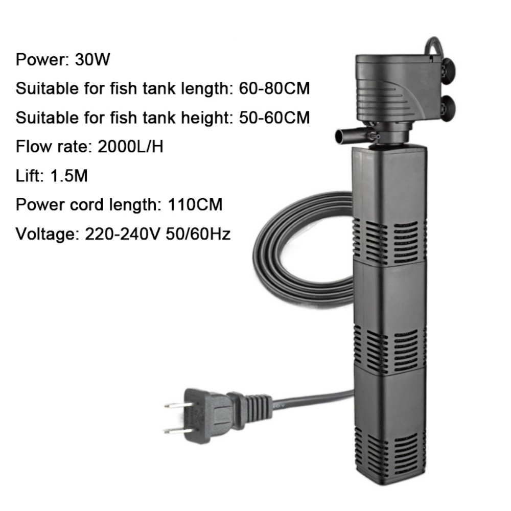 Aquarium Pump - البلاستيك 3 في 1 فلتر خزان