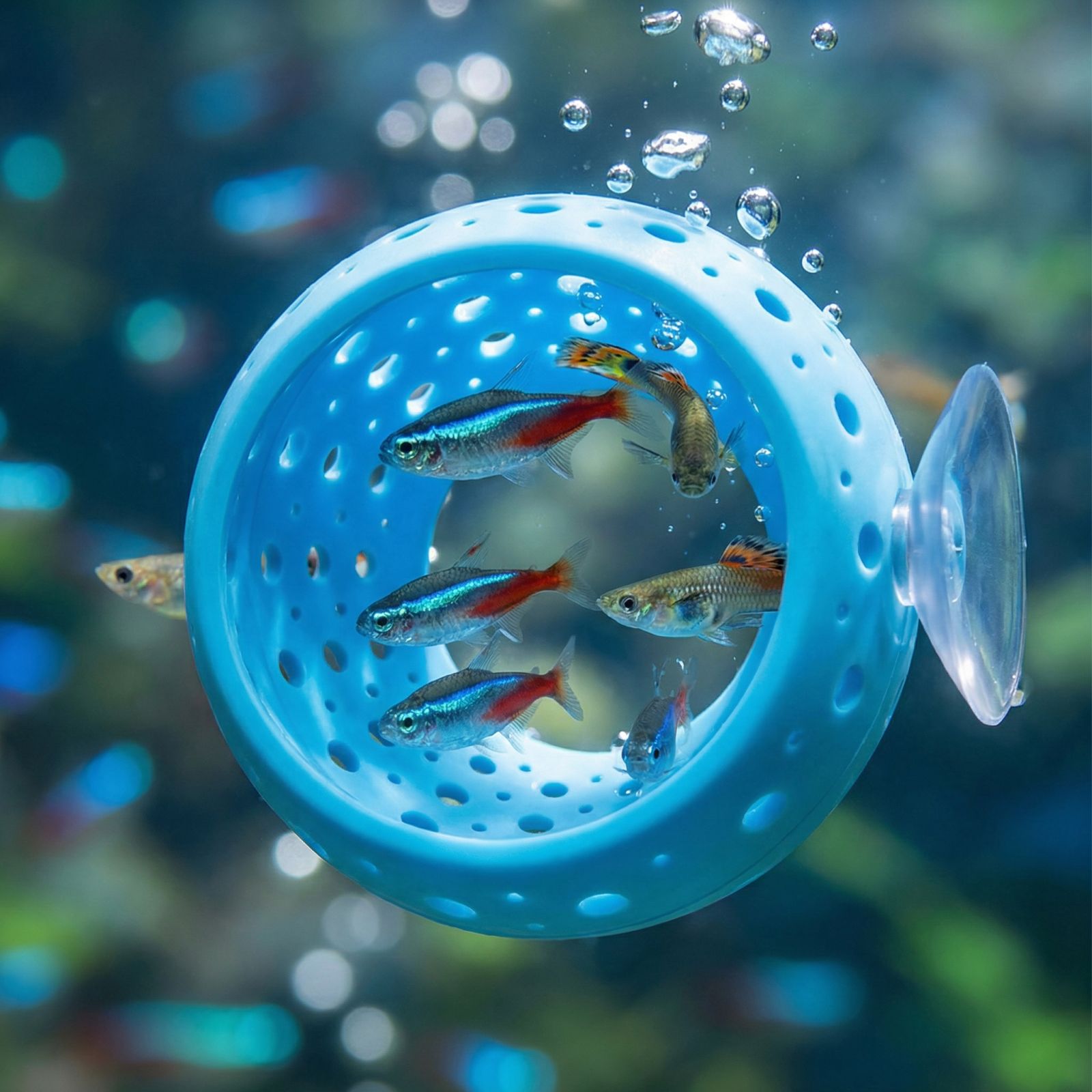 Betta Fish Tank - نفق إخفاء على شكل مصباح لأسماك