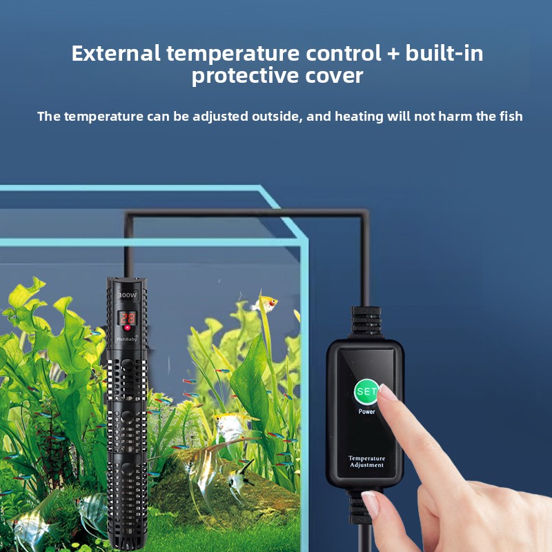 Fish Tank Heater - قضيب تسخين كوارتز صغير لحوض السمك،