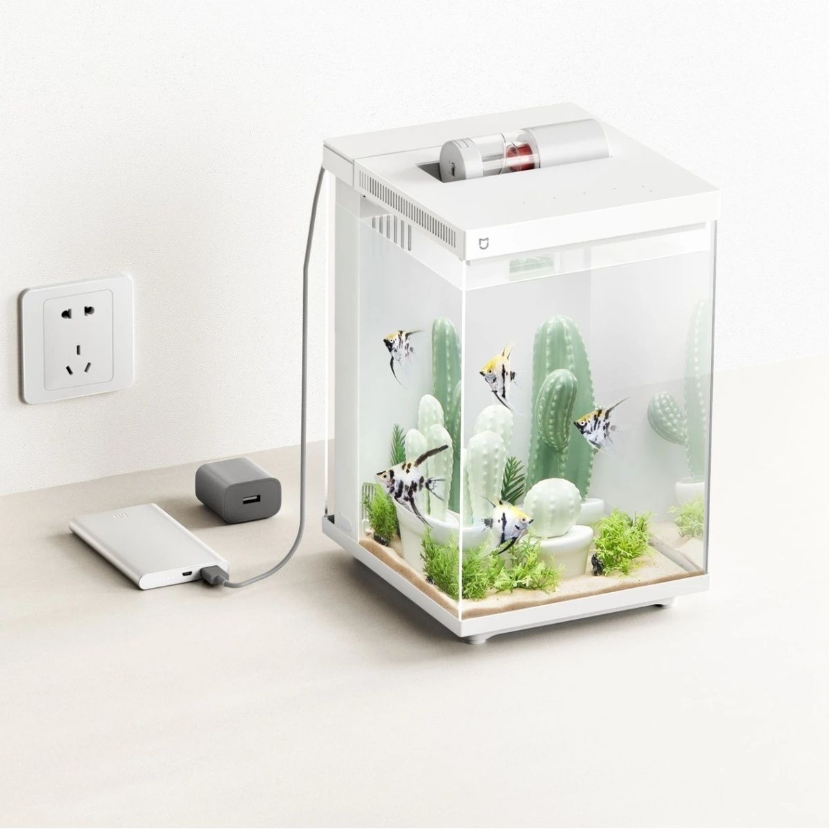 حوض أسماك ذكي من ميجيا سعة 10  - مراجعة Xiaomi Aquarium Fish Tank وسعره