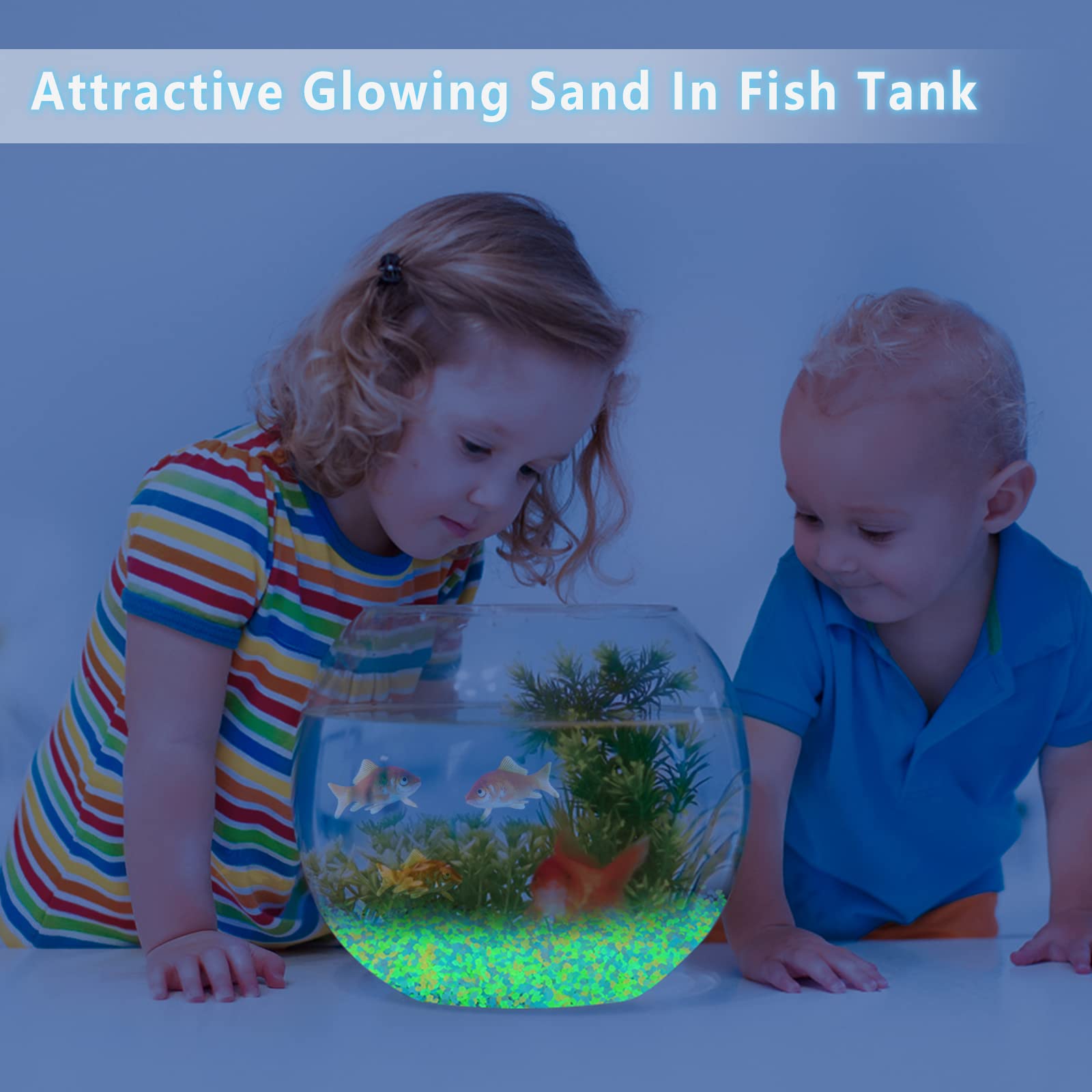 1000 قطعة الرمال المضيئة توهج  - مراجعة Fish Aquarium Home وسعره