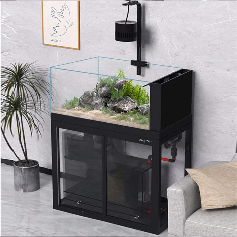 حوض أسماك زجاجي بدون إطار للمن - مراجعة Fish Aquarium Home وسعره