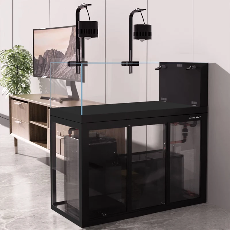 حوض أسماك زجاجي بدون إطار للمن - مراجعة Fish Aquarium Home وسعره