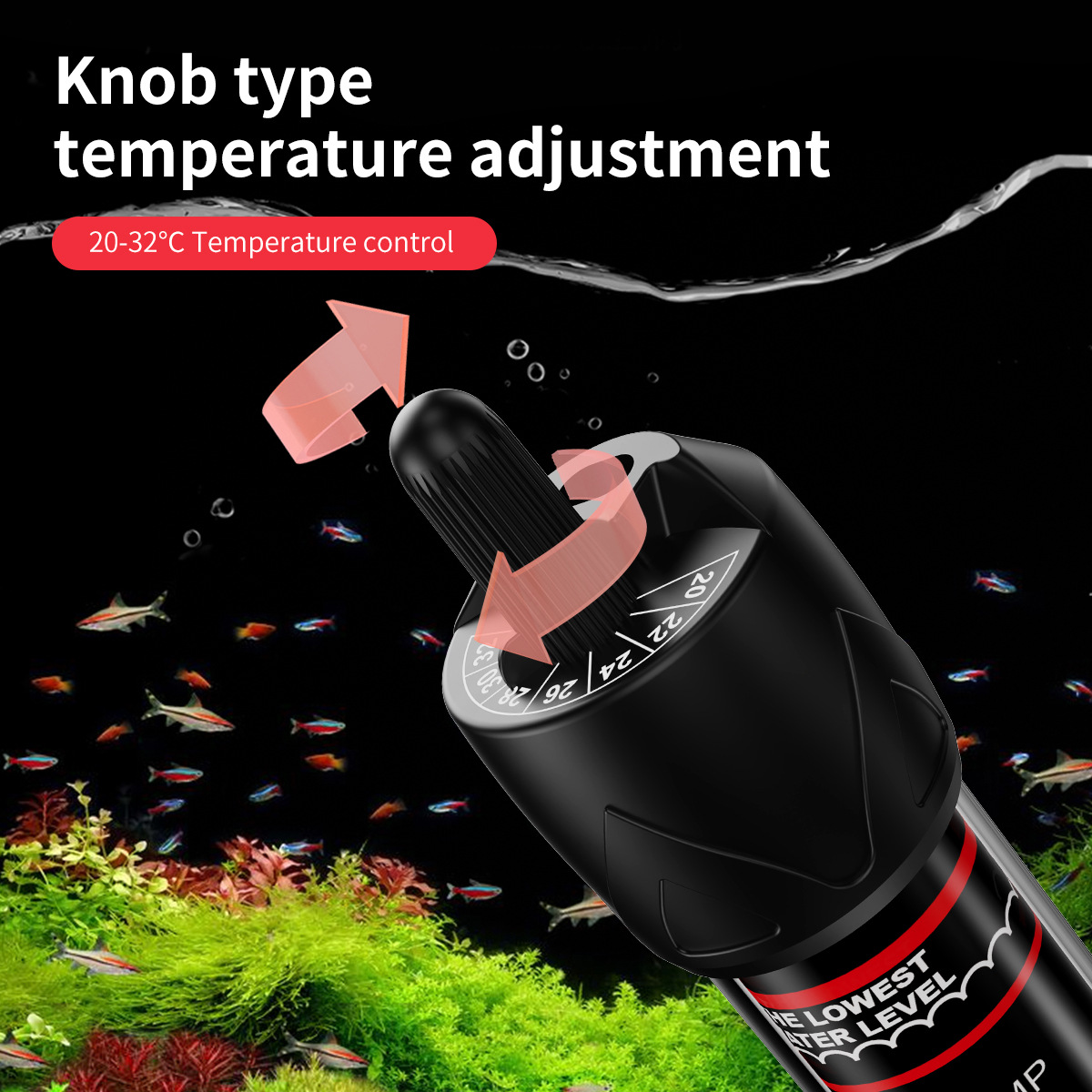 قابل للتعديل درجة الحرارة ترمو - مراجعة Fish Tank Heater وسعره