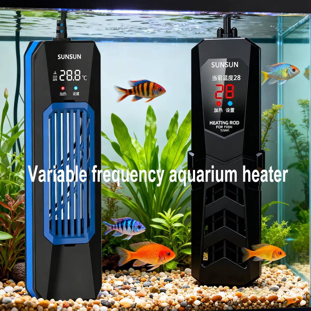 50-1000 واط جديد SUNSUN PTC AR - مراجعة Fish Tank Heater وسعره