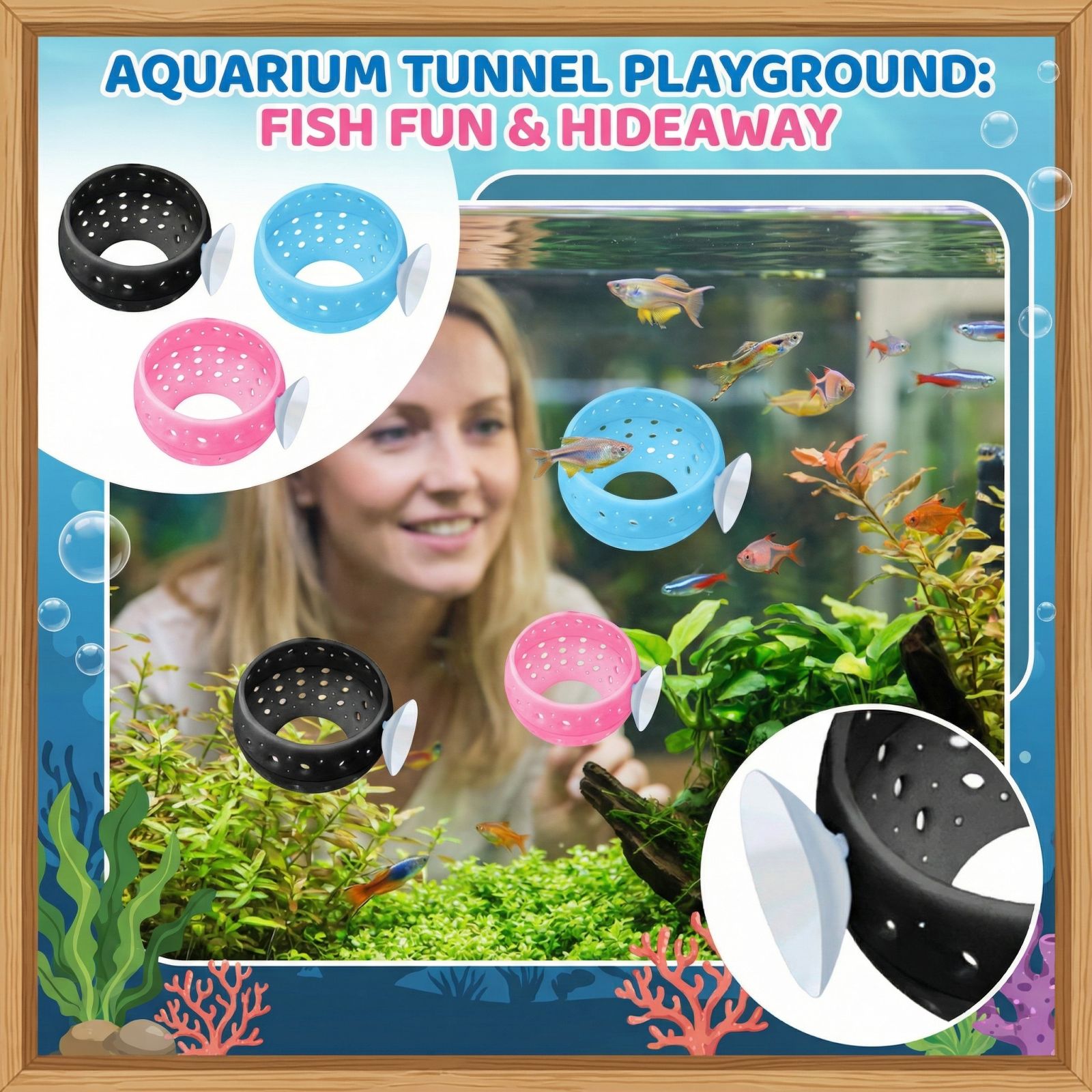 نفق إخفاء على شكل مصباح لأسماك - مراجعة Betta Fish Tank وسعره