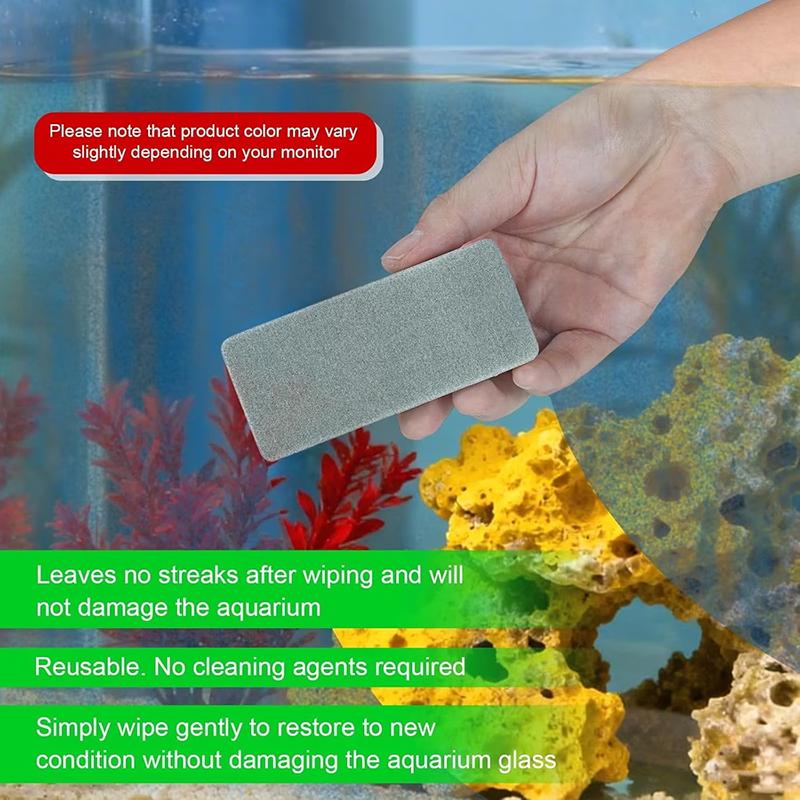 2/4 قطعة فرشاة إسفنجية مزدوجة  - مراجعة Aquarium Fish Tank وسعره