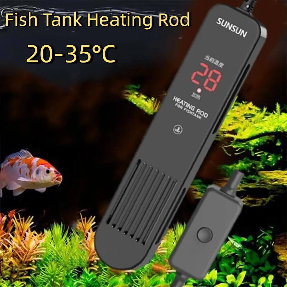 شاشة ال سي دي 20-35 ° C الرقمي - مراجعة Fish Tank Heater وسعره